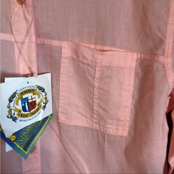 NWT! Pusser’s West Indies light pink  button down shirt - Picture 2 of 11